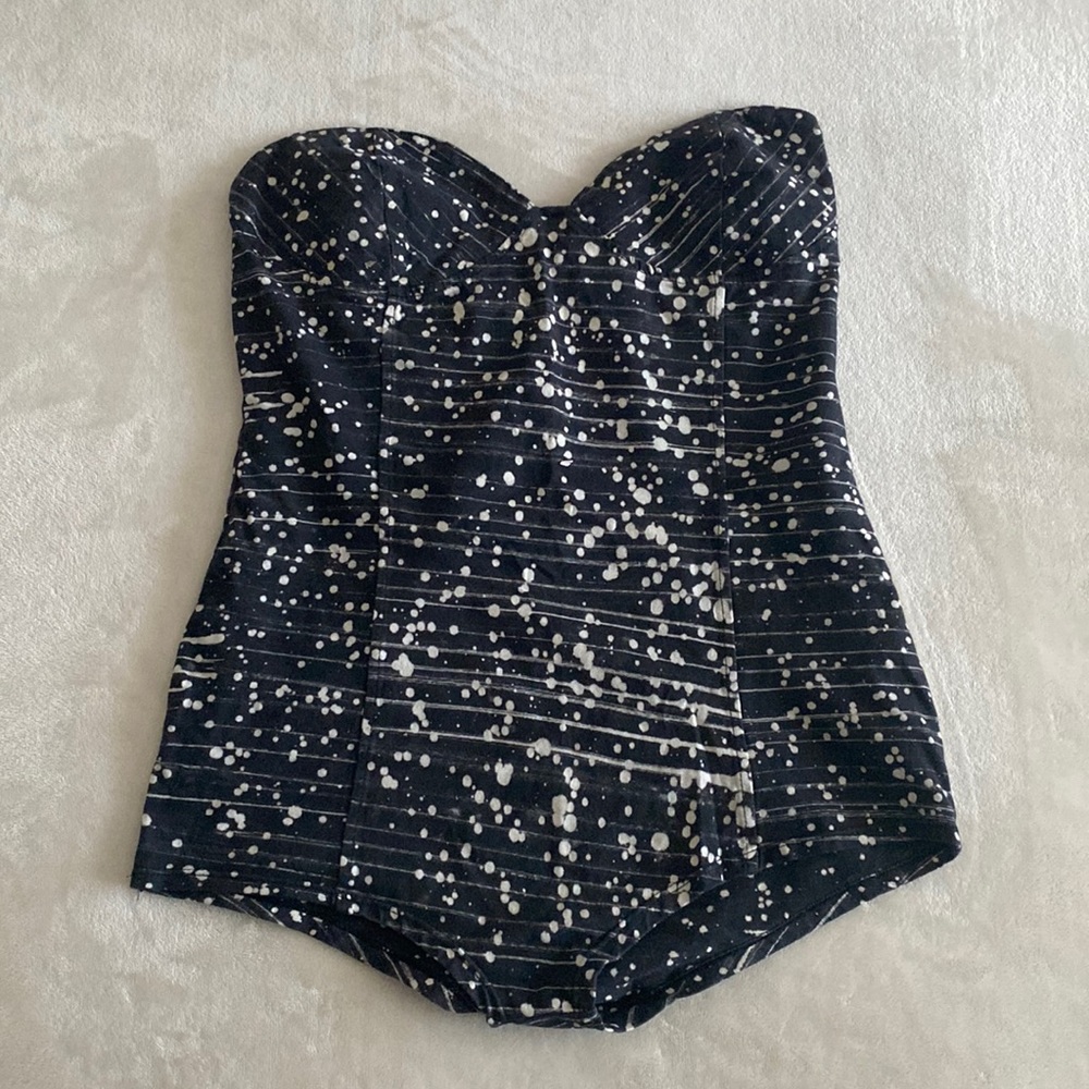 Motel Rocks strapless print bodysuit size M